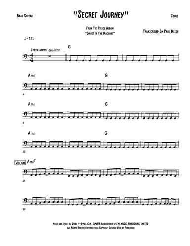 Secret Journey (arr. P Welsh)