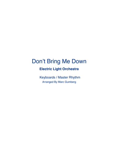 Don't Bring Me Down (arr. Marc Gumberg)