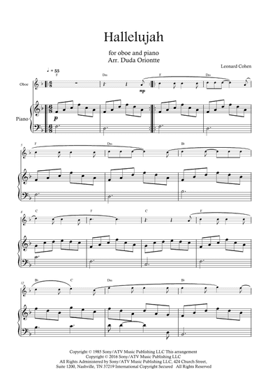 Hallelujah (arr. Duda Oriontte)