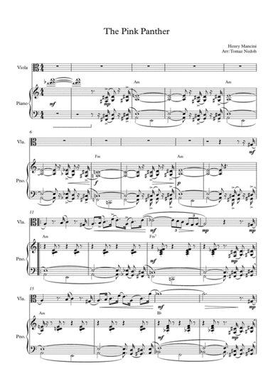 The Pink Panther (arr. Tomaz Nedoh)