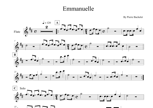 Emmanuelle (arr. Leo Silva)