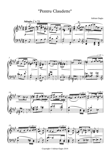 "For Claudette", op. 68 no. 3