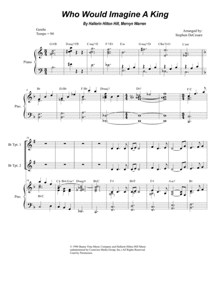 Who Would Imagine A King (arr. Stephen DeCesare)