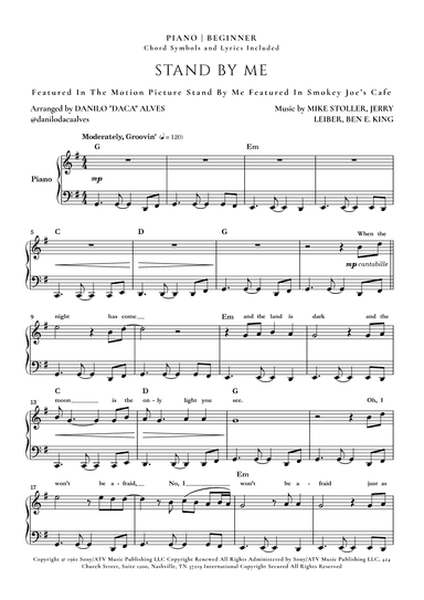 Stand By Me (arr. Danilo "Daca" Alves)