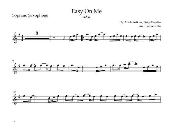 Easy On Me (arr. Fabio Britto)