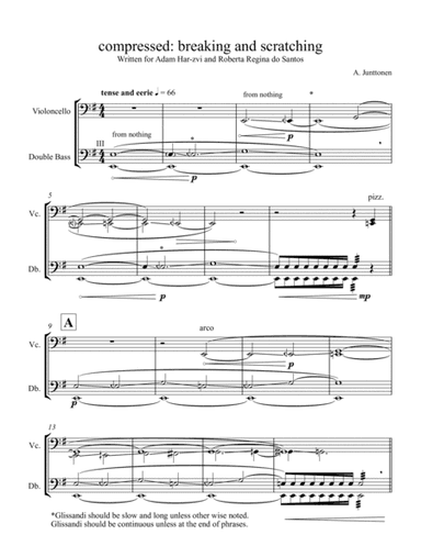 compressed- breaking and scratching