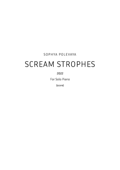 Scream Strophes