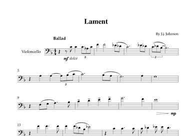 Lament (arr. Karen Gueiros)
