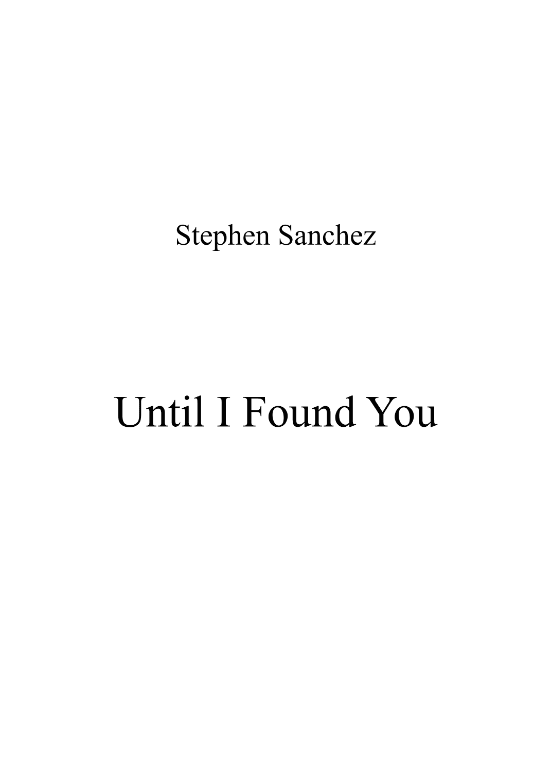Until I Found You (arr. MProducer)