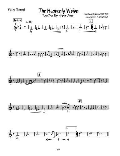 The Heavenly Vision (Turn Your Eyes Upon Jesus-Brass Quintet) (arr. Joseph Pugh)