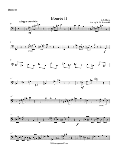 Bouree II (arr. Nick Lacanski)
