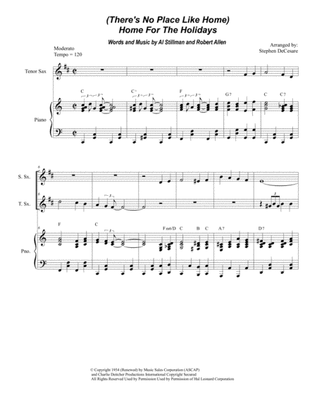 (There's No Place Like) Home For The Holidays (arr. Stephen DeCesare)