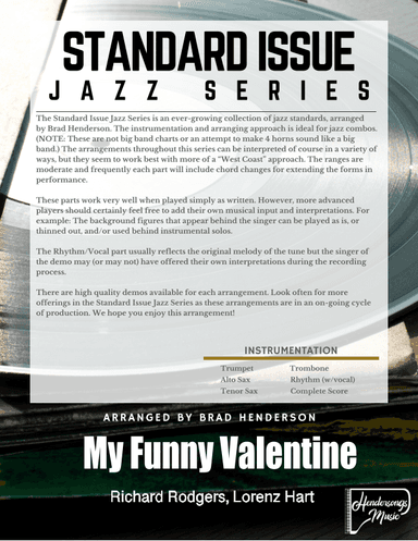 My Funny Valentine (arr. Brad Henderson)