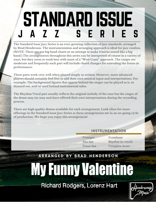 My Funny Valentine (arr. Brad Henderson)