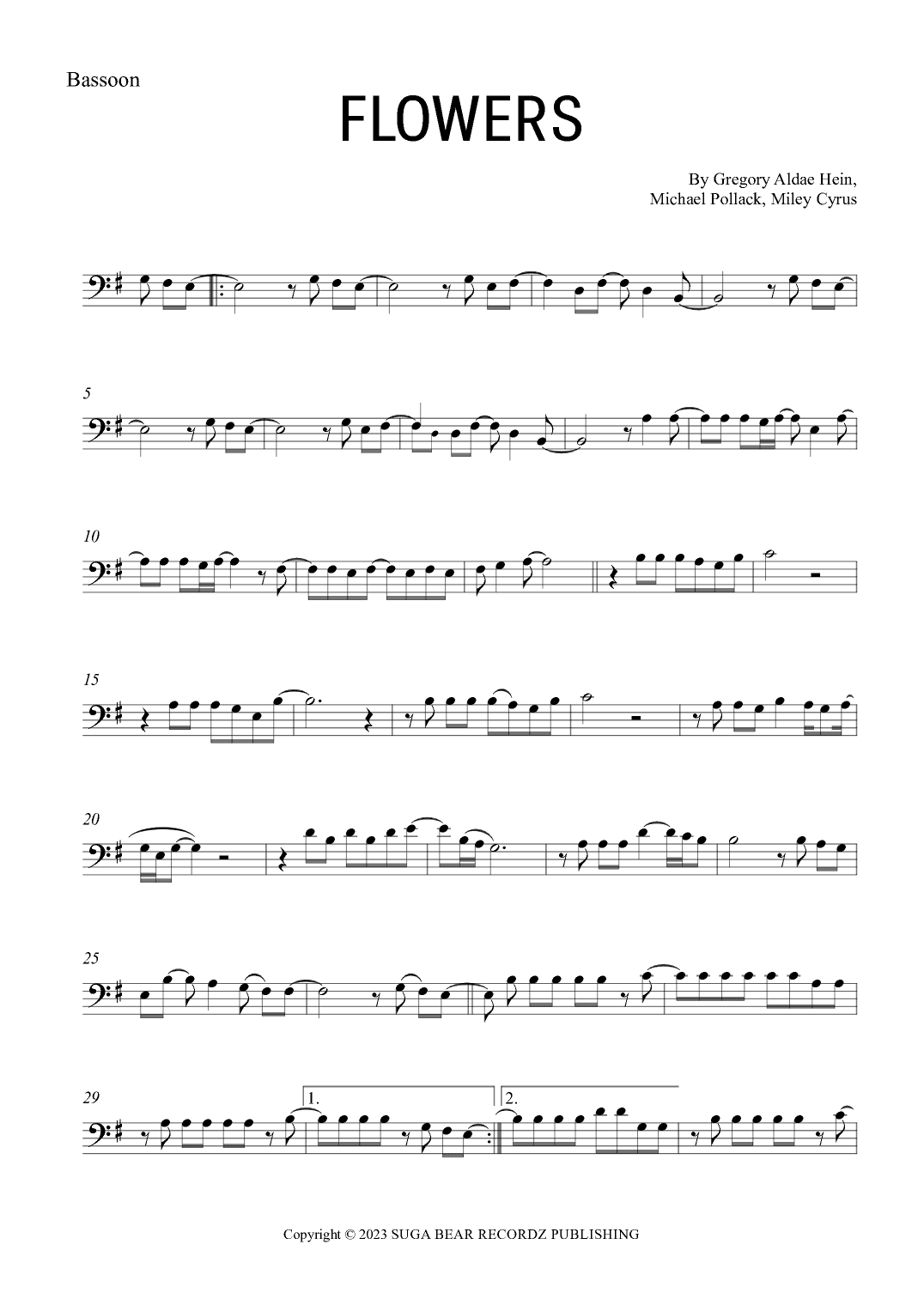 Flowers (arr. Gabriel Oliveira)