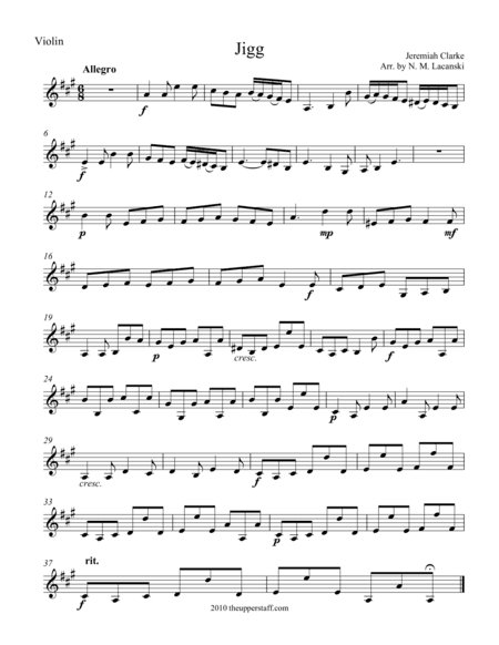 Jigg (arr. Nick Lacanski)