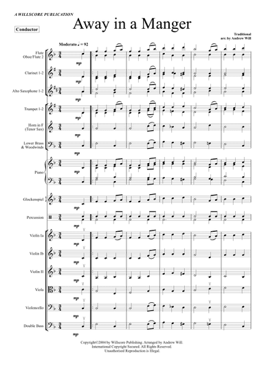 Christmas Carols Selection (Concert Band/String Orchestra) (arr. Andrew Will)
