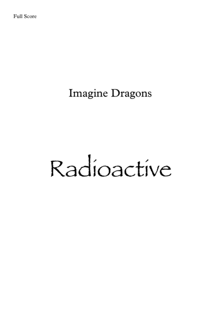 Radioactive (arr. Leandro Cardoso)