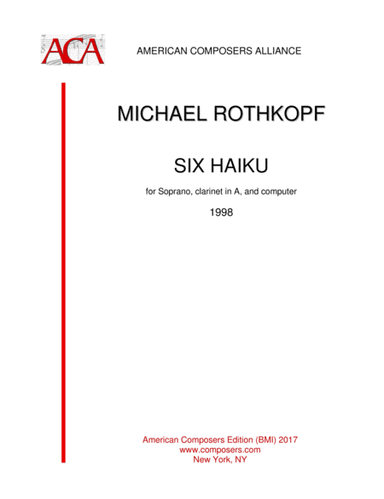 [Rothkopf] Six Haiku