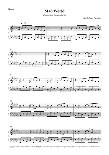 Mad World (arr. Wesley S. SIlva)