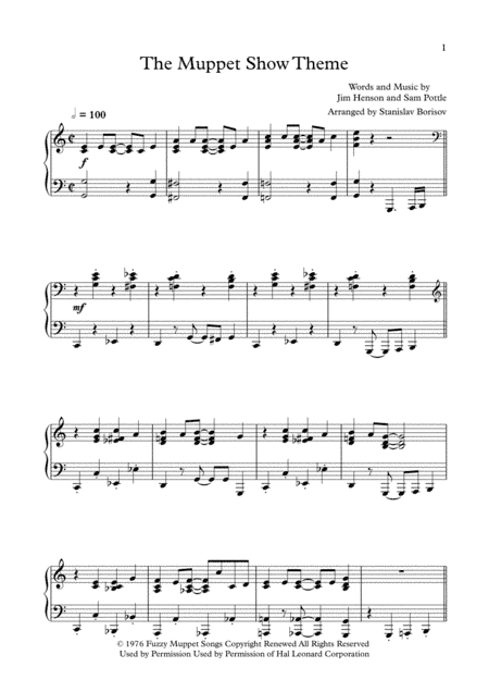 The Muppet Show Theme (arr. Stanislav Borisov)