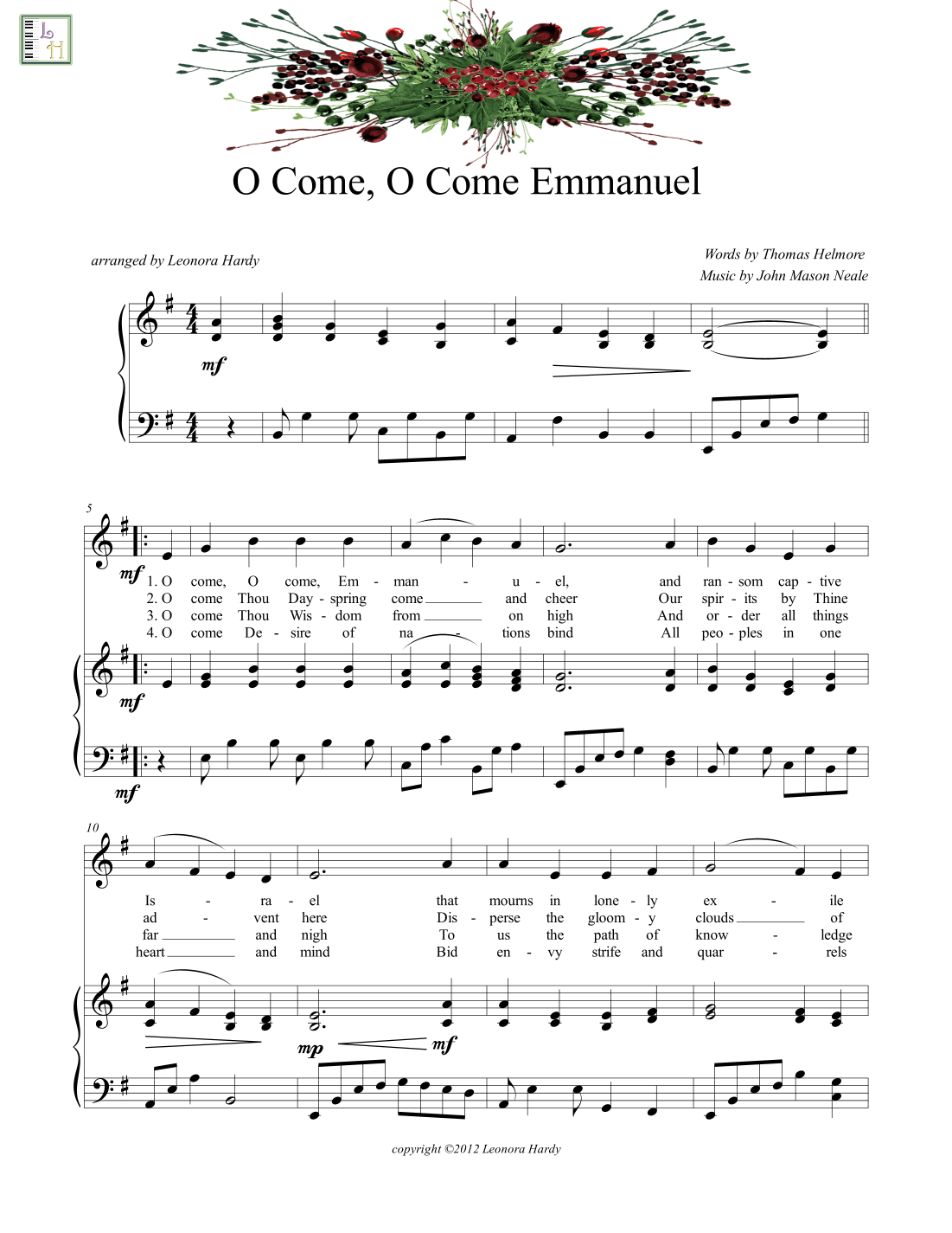 O Come, O Come Emmanuel (arr. Leonora Hardy)