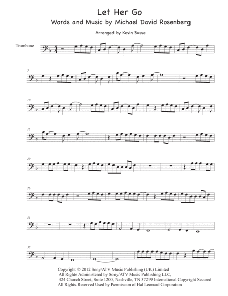 Let Her Go (arr. Kevin Busse)