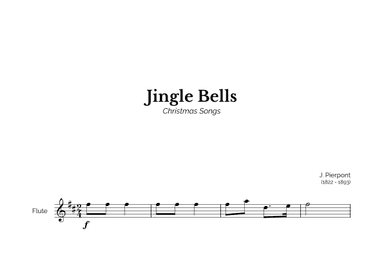 Jingle Bells for Easy Flute Solo (arr. Marcos Soares)