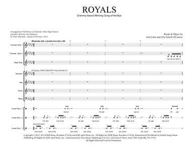 Royals (arr. Peter Hazzard)