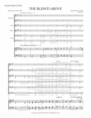 The Bless'd Above (Accompanist Edition)