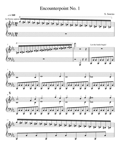 X.Sanctus: Encounterpoint [Piano Solo]