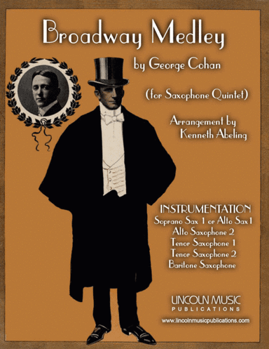 Broadway Medley (for Saxophone Quintet SATTB or AATTB) (arr. Kenneth Abeling)
