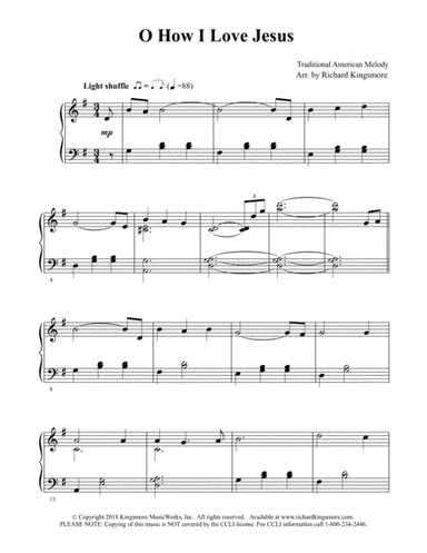 Oh How I Love Jesus (arr. Richard Kingsmore)