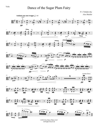 Dance of the Sugar Plum Fairy - Viola (arr. Alex Mueller)