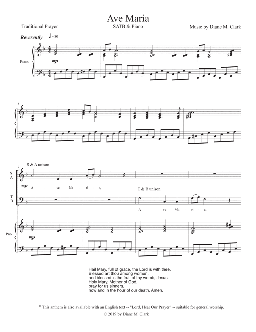 Ave Maria (SATB)