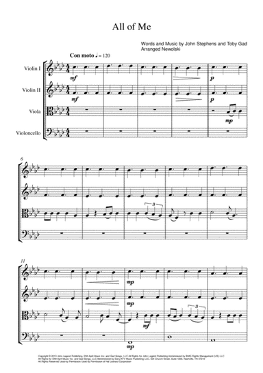 All Of Me (arr. Newolski)