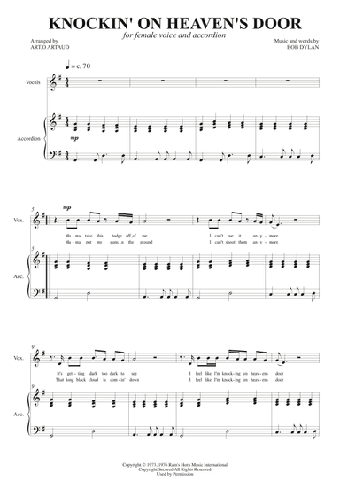 Knockin' On Heaven's Door (arr. Art.o Artaud)