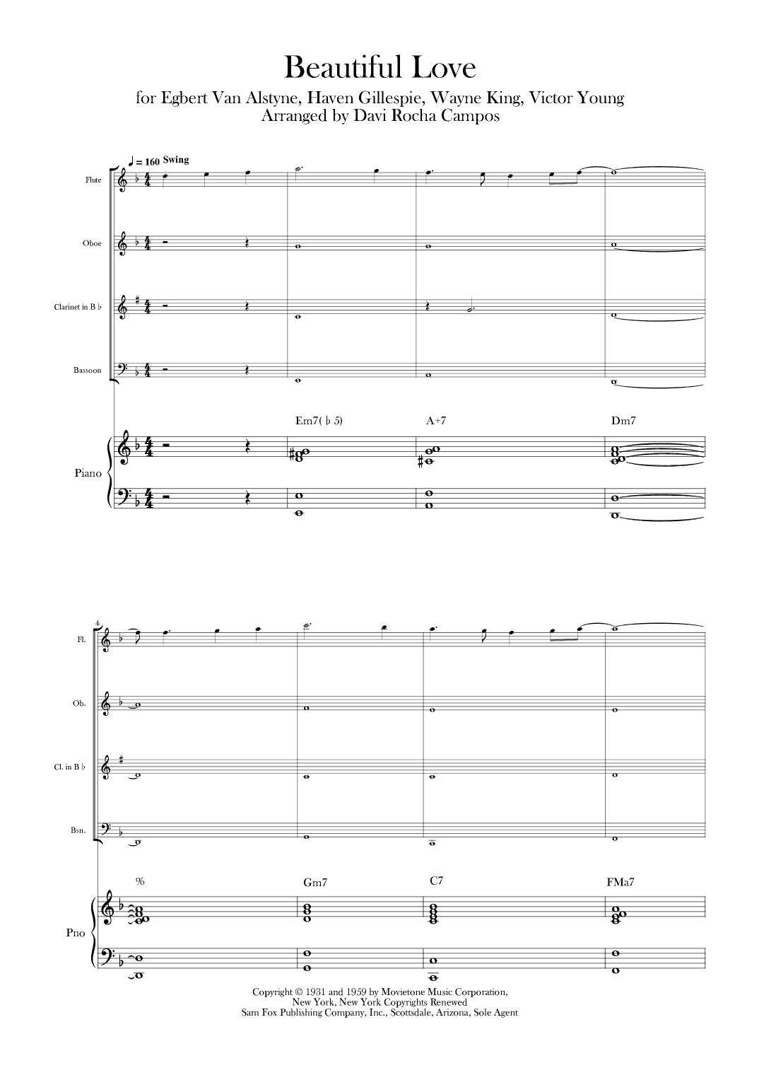 Beautiful Love (arr. Davi Rocha Campos)