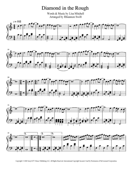 Diamond In The Rough (arr. Rhiannon Swift)