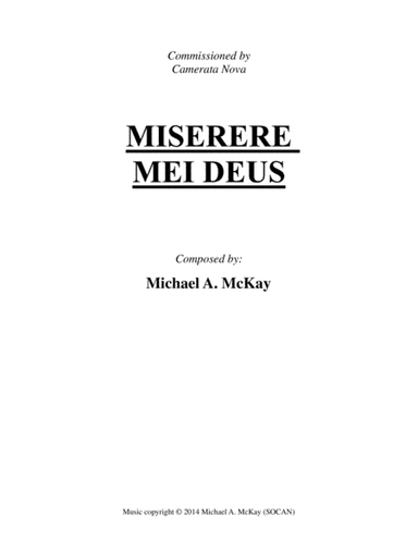 Miserere Mei, Deus