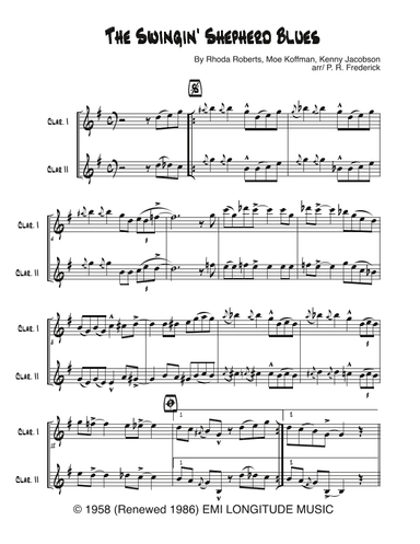 The Swingin' Shepherd Blues (arr. P. R. Frederick)