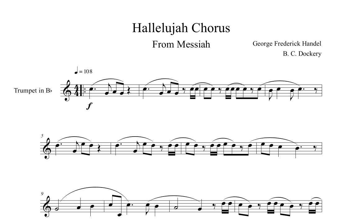 Hallelujah Chorus from Messiah (Trumpet Solo) (arr. B. C. Dockery)