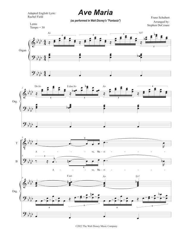Ave Maria, Op. 52 No. 6 (arr. Stephen DeCesare)