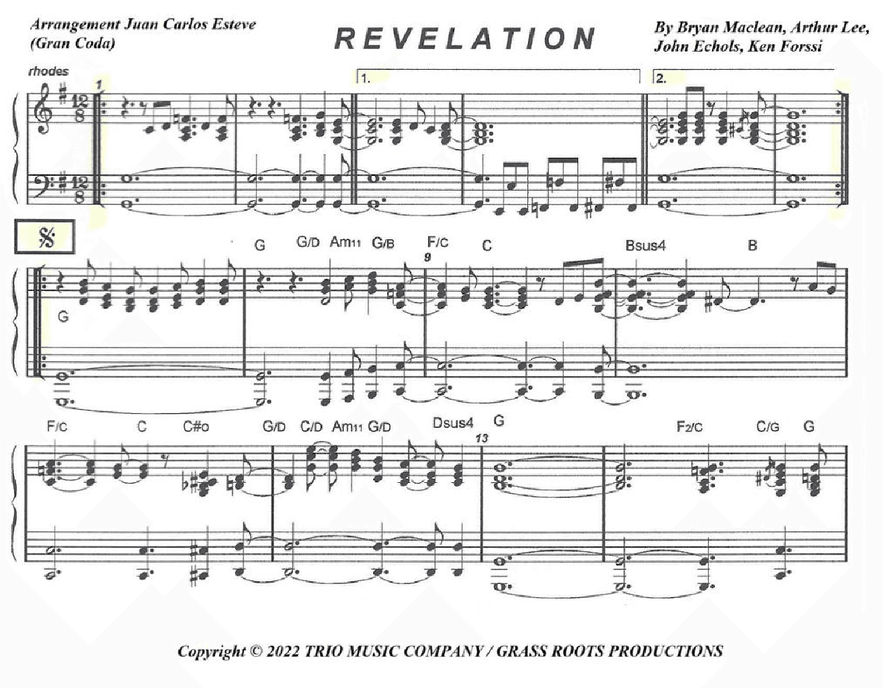 Revelation (renilation) (arr. juan carlos esteve / Gran Coda)