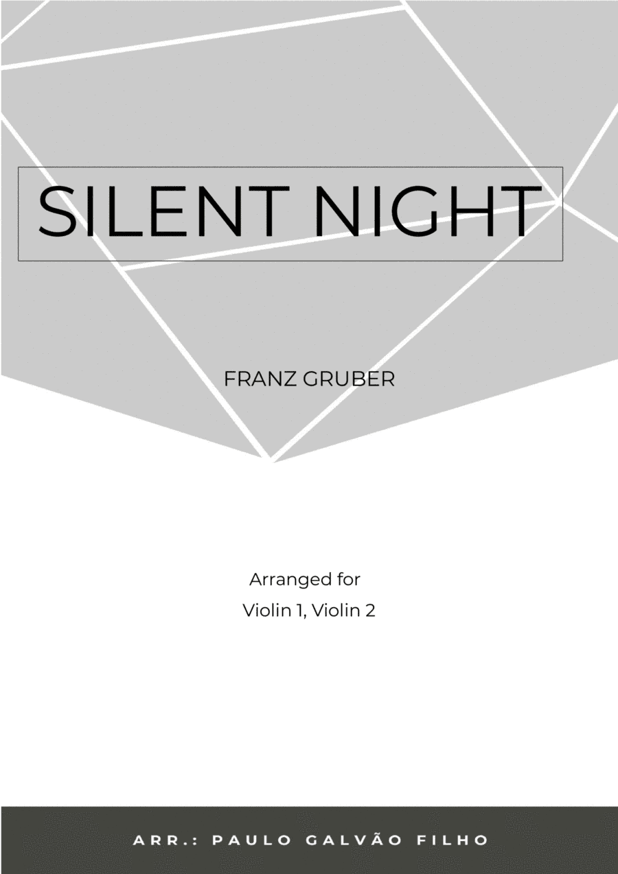 SILENT NIGHT - VIOLIN DUO (arr. Paulo Galvao Filho)