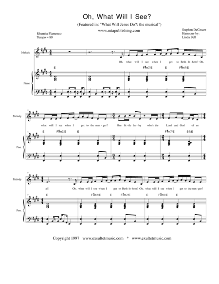 Oh, What Will I See? (2-part children's choir)