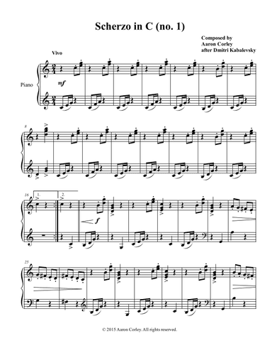Scherzo in C (no. 1)