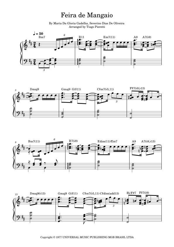 Feira De Mangaio (arr. Tiago Pieretti de Oliveira)