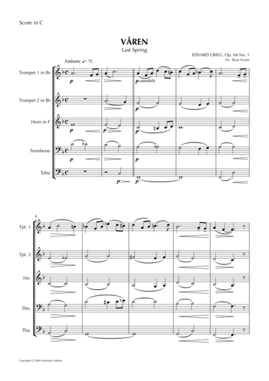 Våren | Last Spring (arr. Roar Kvam)