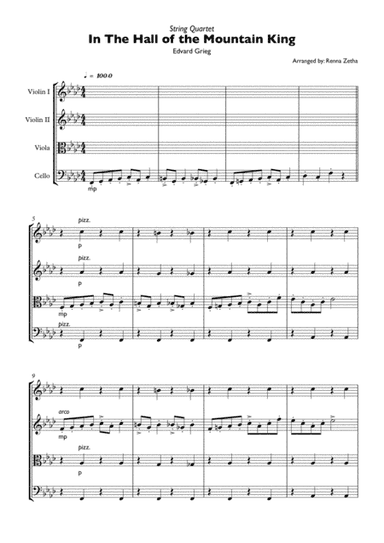 In The Hall Of The Mountain King: Grieg (arr. Renna Zetha)